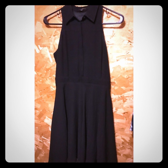Express Dresses & Skirts - Express Black retro chiffon dress!
